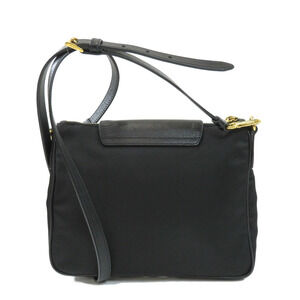 Prada Saffiano Black bag leather shoulder Tessuto